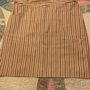 Ann Taylor loft stripe mini skirt. Size 8